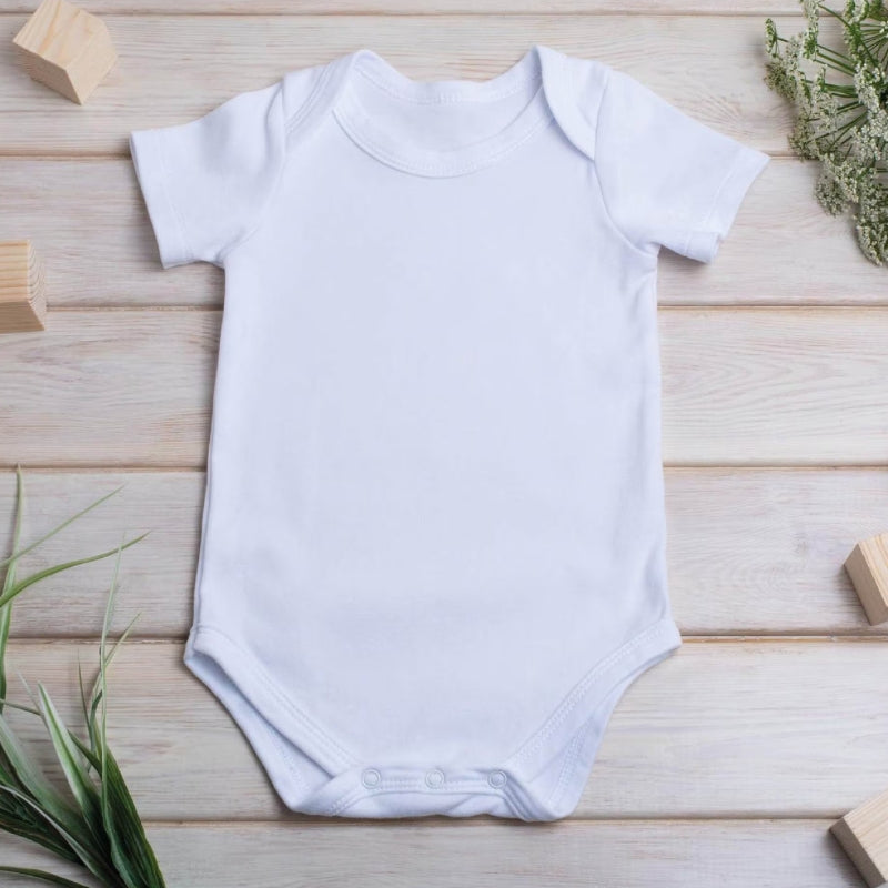 Personalised Baby Girls Spring Flowers Baby Outfit: Bib, Vest, Baby Grow : Tenue personnalisée pour bébé fille printemps fleurs : bavoir, gilet, grenouillère