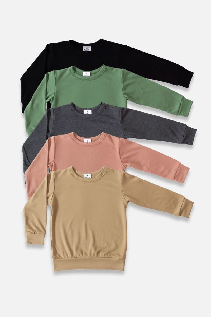 Baby Bamboo Pullover | Terracotta : Pull bébé en bambou | Terracotta