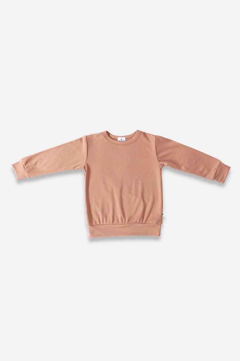 Baby Bamboo Pullover | Terracotta : Pull bébé en bambou | Terracotta