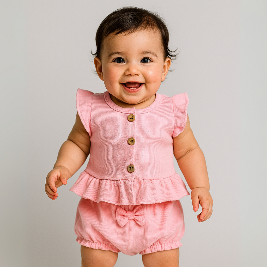 Casual Cassie Girls Cotton Set : Ensemble décontracté en coton Cassie pour filles